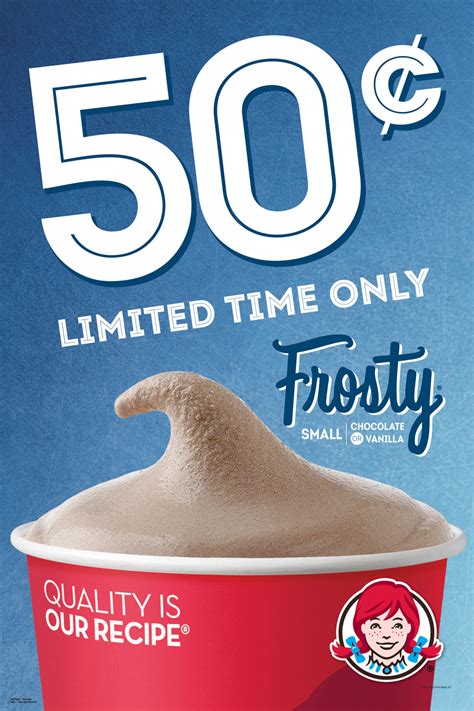 wendy's large frosty cost.